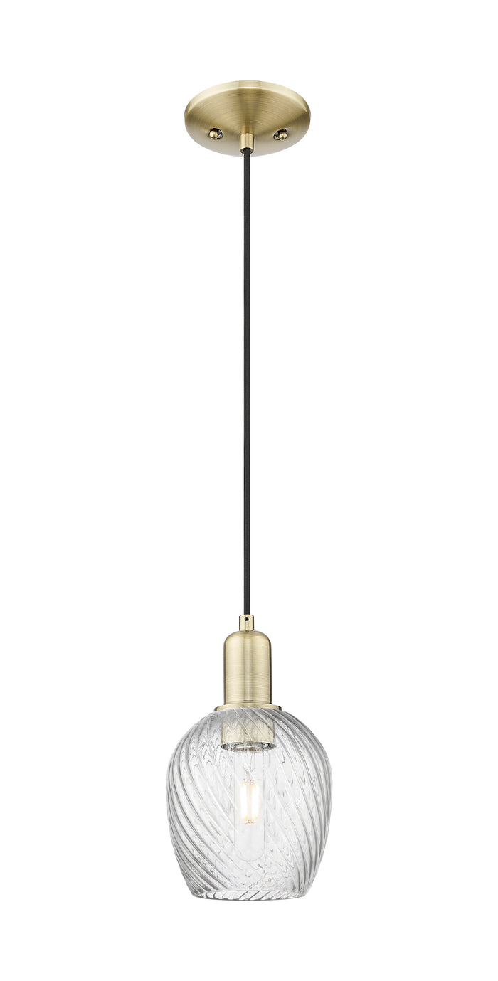 Arcadia Mini Pendant Antique Brass Finish