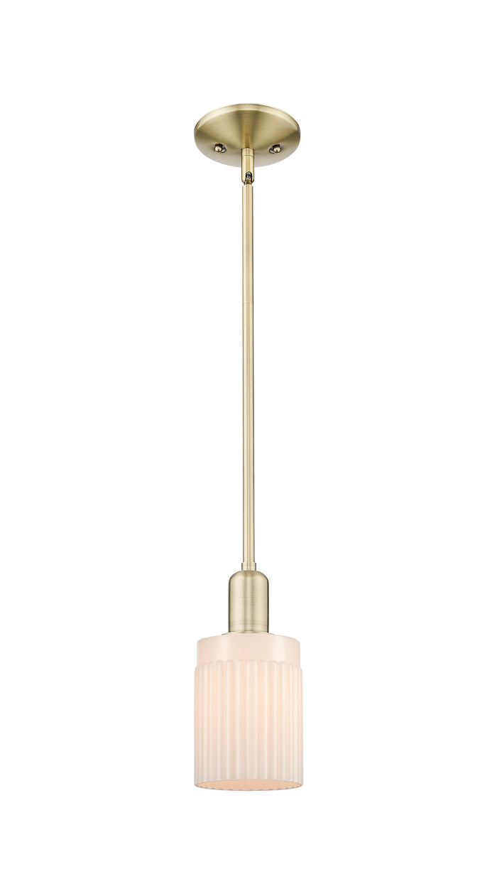 Arcadia Mini Pendant Antique Brass Finish
