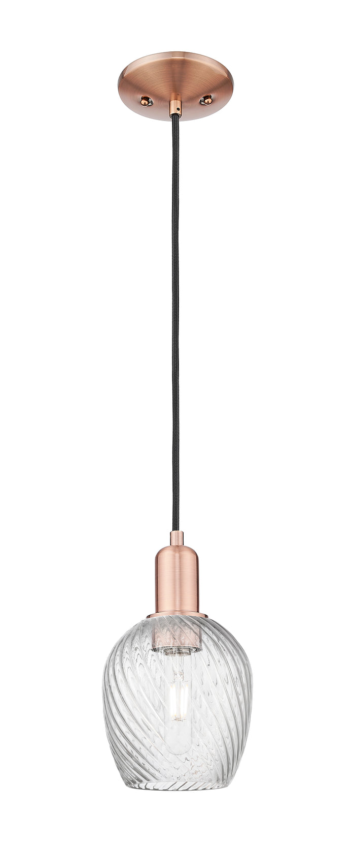 Arcadia Mini Pendant Antique Brass Finish