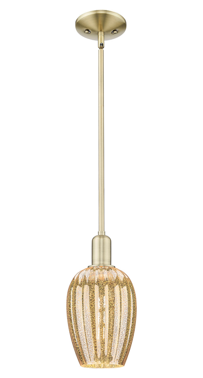 Arcadia Mini Pendant Antique Brass Finish