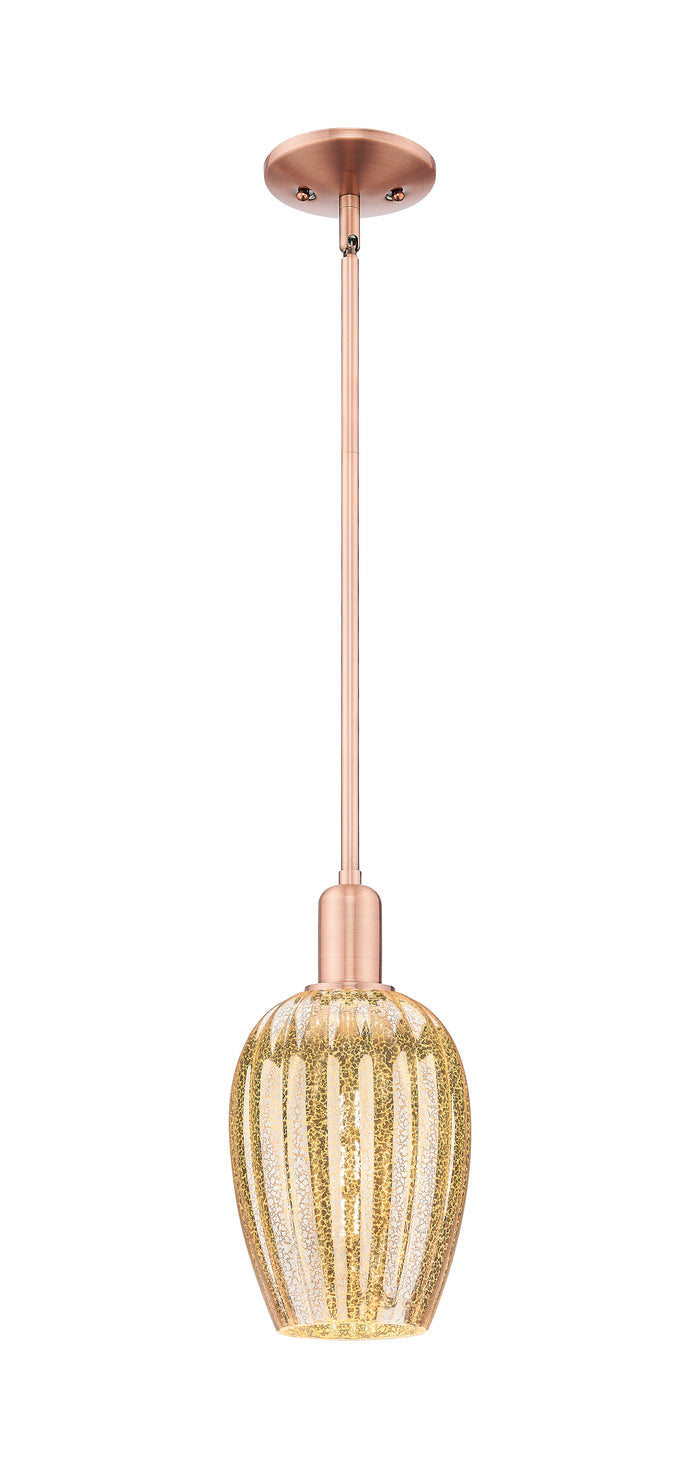 Arcadia Mini Pendant Antique Brass Finish