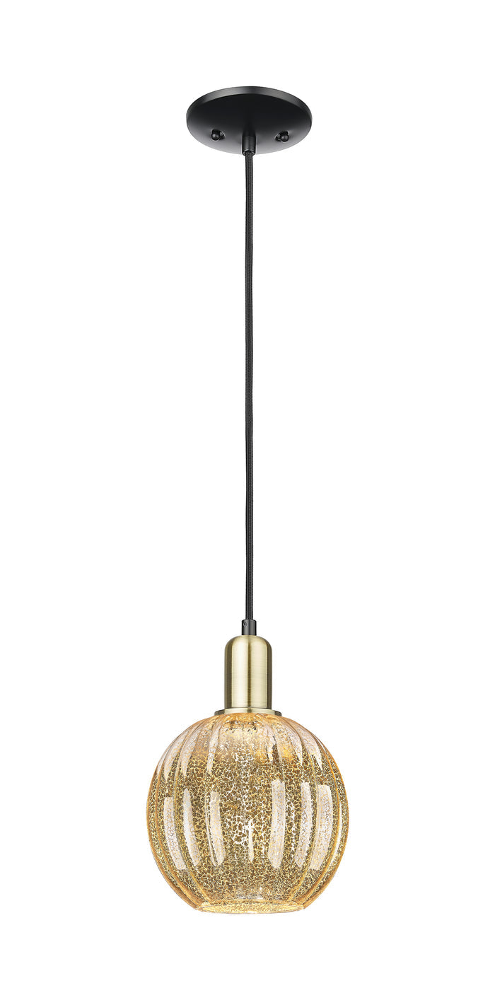 Arcadia Mini Pendant Antique Brass Finish
