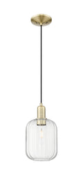 Arcadia Mini Pendant Antique Brass Glass