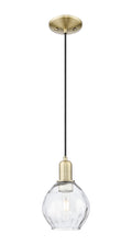 Arcadia Mini Pendant Antique Brass Glass