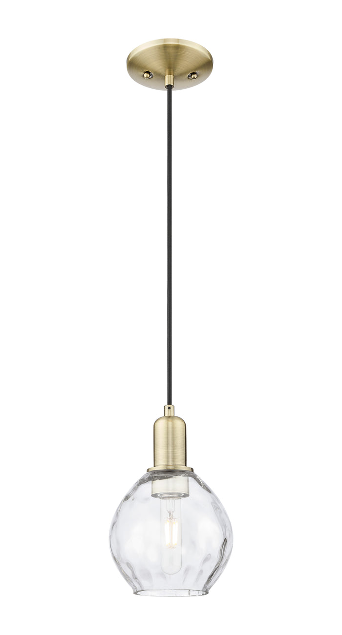 Arcadia Mini Pendant Antique Brass Glass