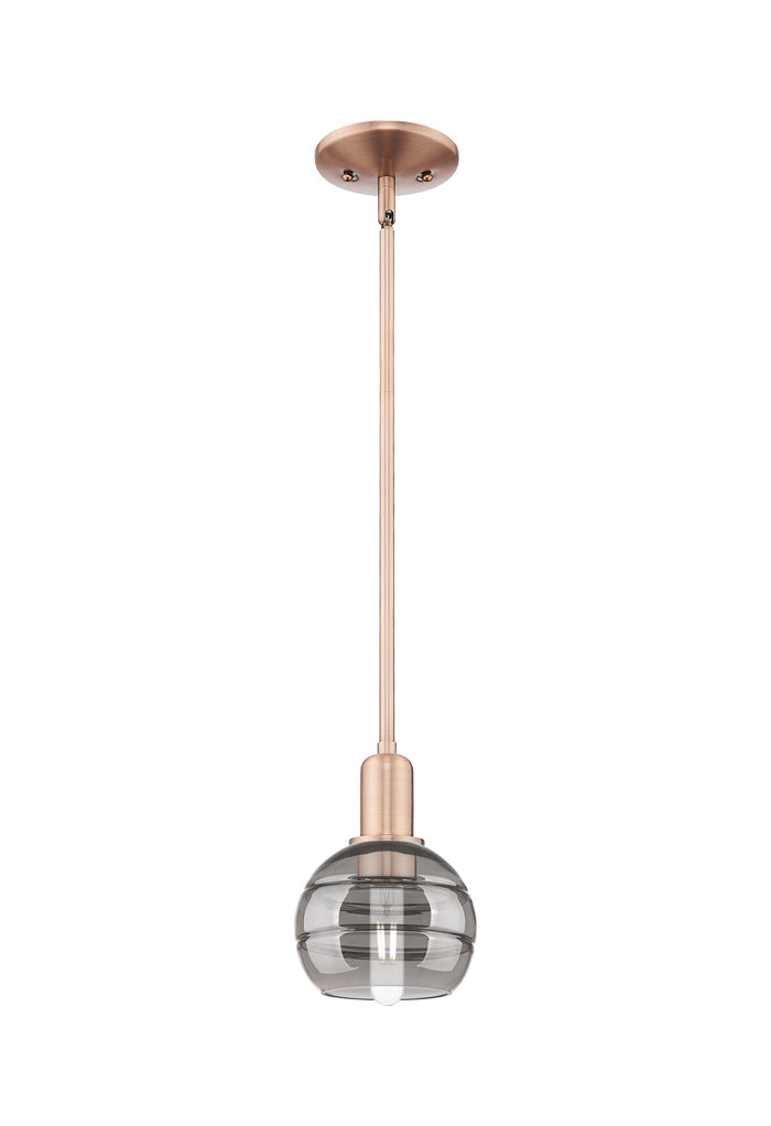 Arcadia Mini Pendant Antique Brass Glass
