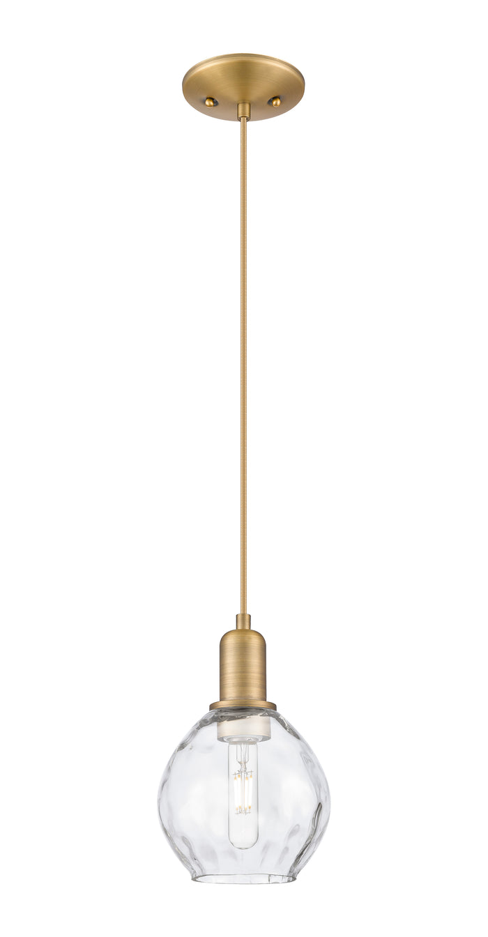 Arcadia Mini Pendant Antique Brass Glass