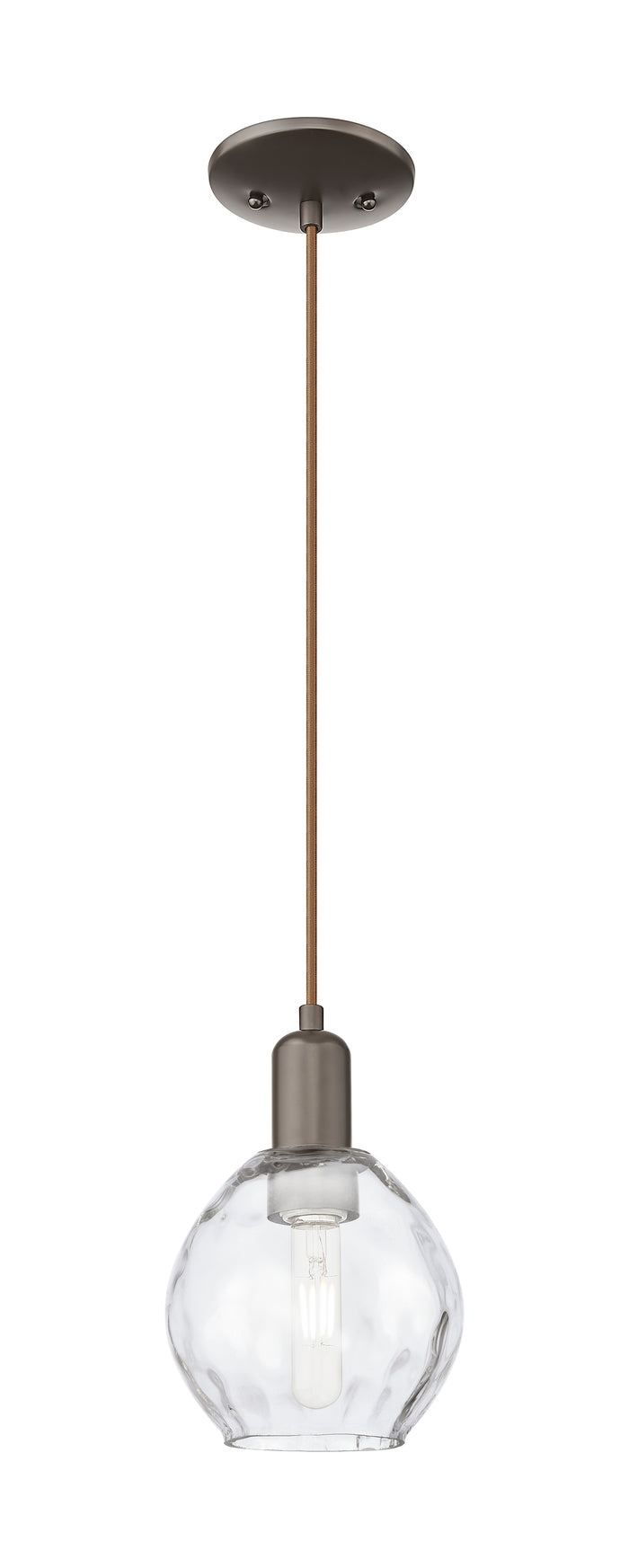 Arcadia Mini Pendant Antique Brass Glass