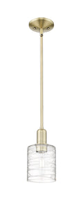 Arcadia Mini Pendant Antique Brass Steel Glass