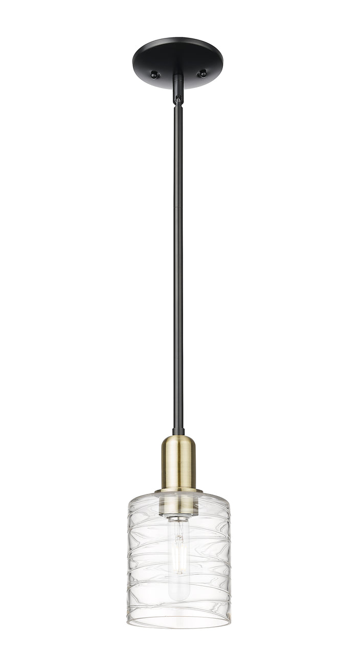 Arcadia Mini Pendant Antique Brass Steel Glass
