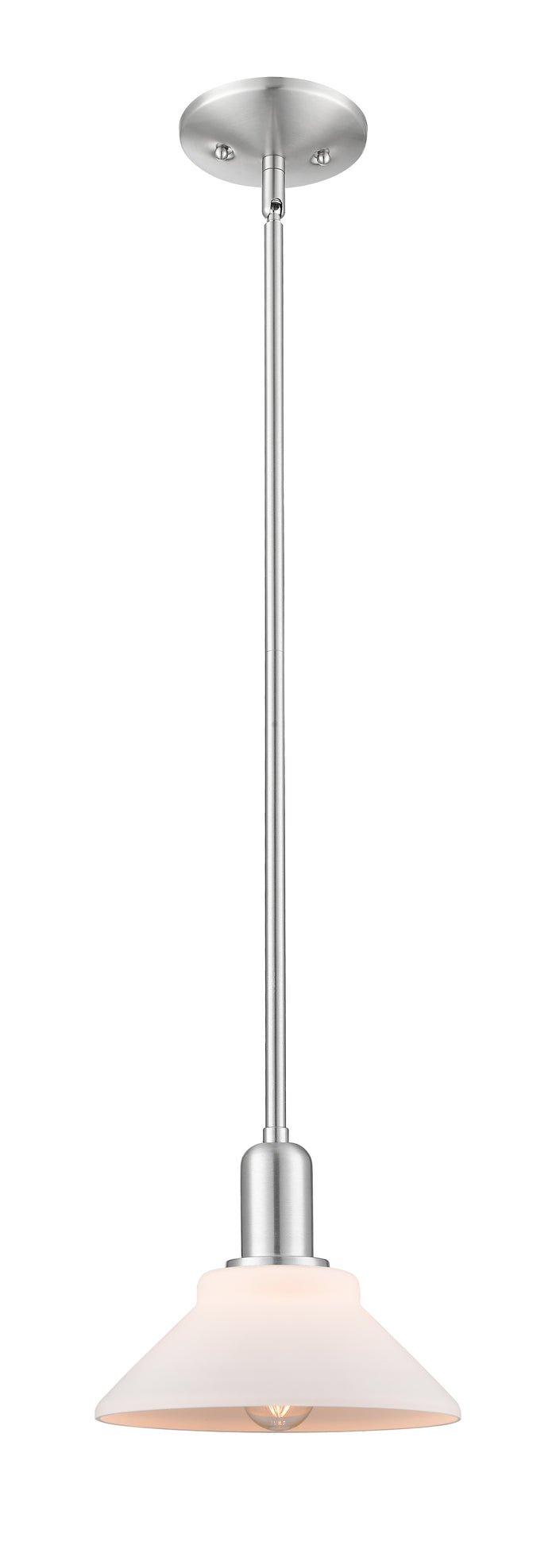 Brushed Satin Nickel / Matte White