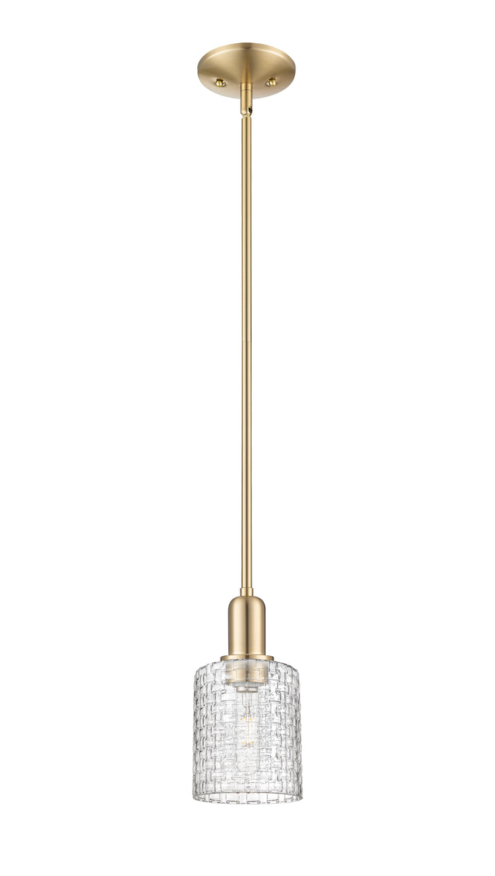 Arcadia Mini Pendant Brass Glass 5 Inch