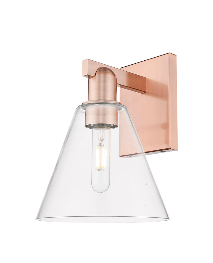 Arcadia Sconce Brass Glass Steel