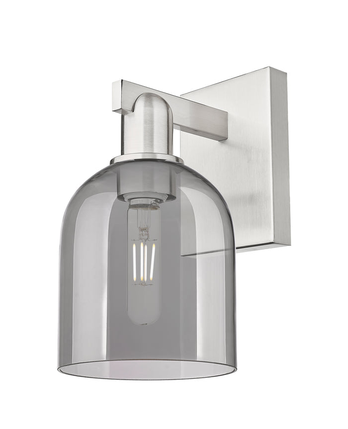 Brushed Satin Nickel / Light Smoke
