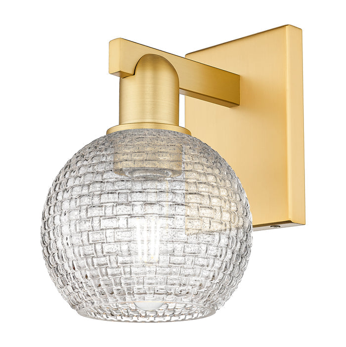 Satin Gold / Clear Basket Weave