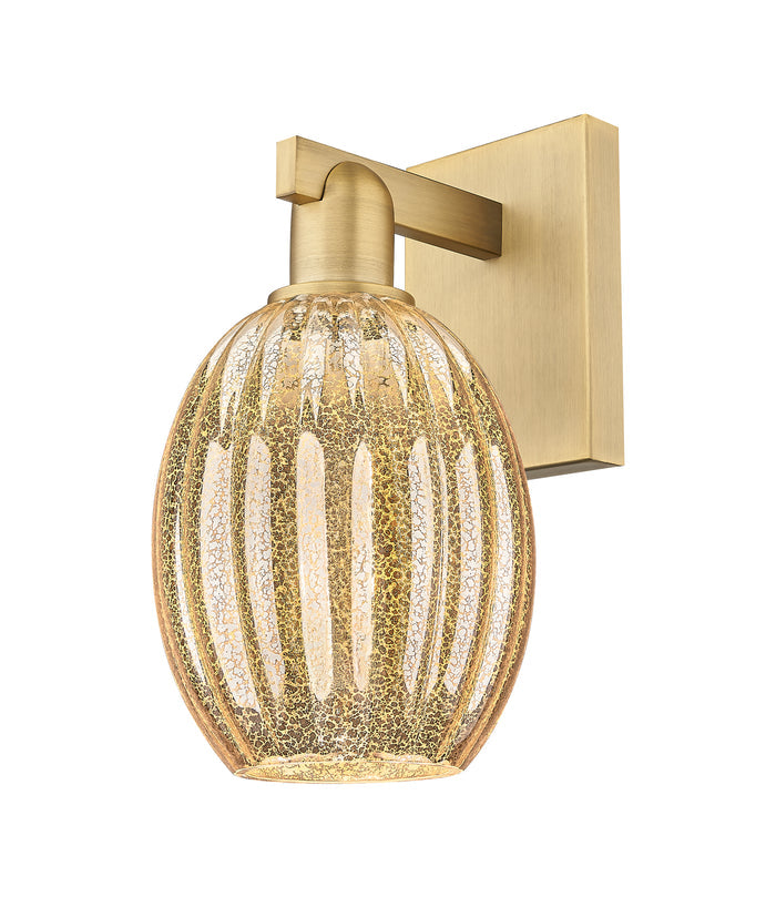 Arcadia Sconce Cast Brass Glass Steel
