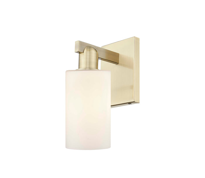 Arcadia Sconce Cast Brass Modern Glass
