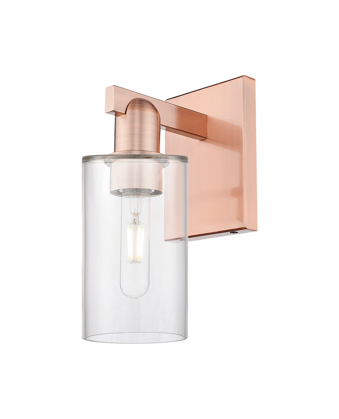 Arcadia Sconce Cast Brass Modern Glass