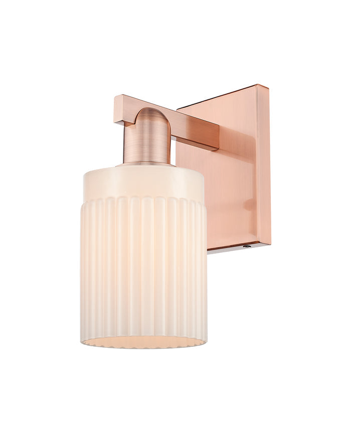 Arcadia Sconce Cast Brass Steel Glass