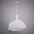 1 Lights Archi Dome 24-in  Matte White Outside/White Inside   Dimmable 60W