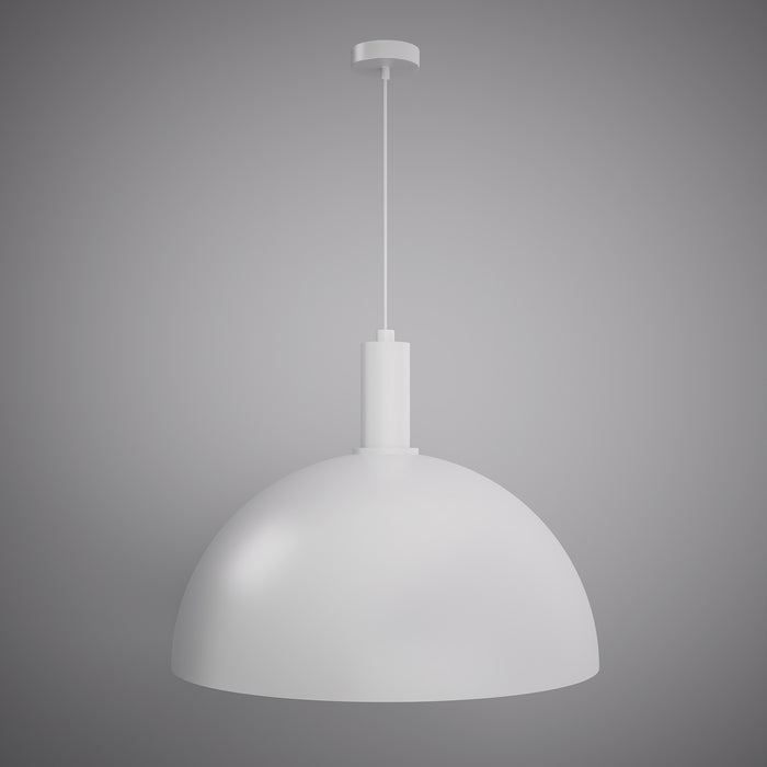 Archi Dome 24-inch Matte White Dimmable Pendant Light