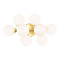 Arya Vanity Lights Satin Gold 8 Lights