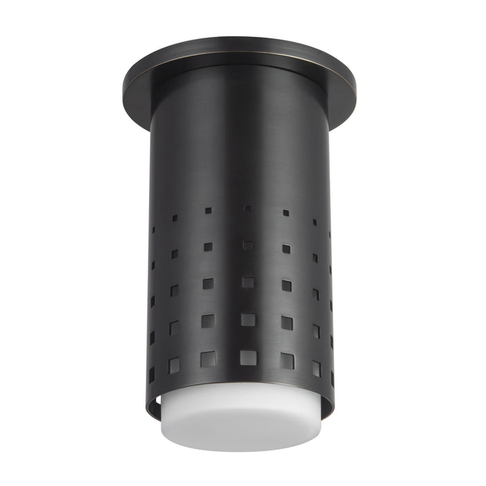 Astoria 5-in Steel Semi-Flush Mount