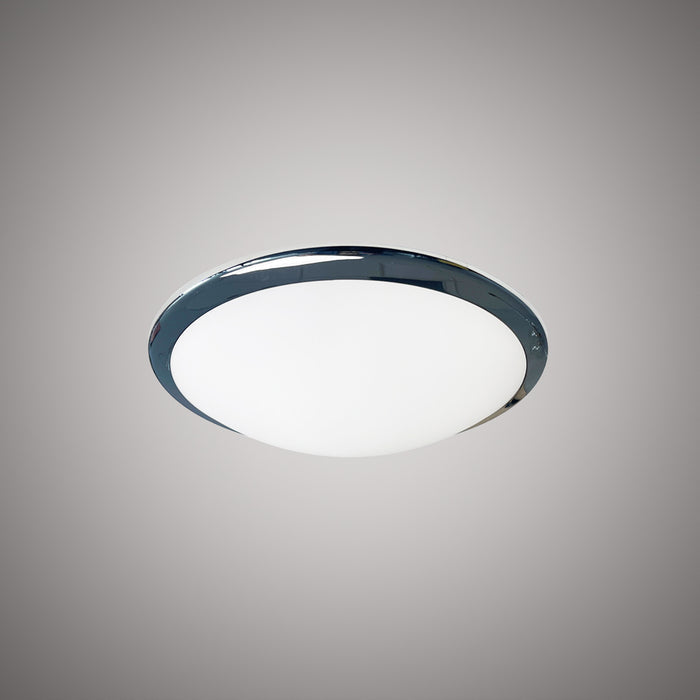 2 Lights Atlas 15-in Flush mount Polished Chrome  Dimmable 120W