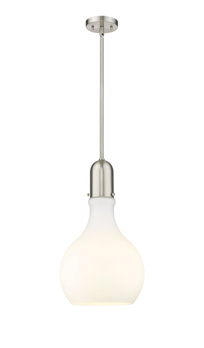 Brushed Satin Nickel / Matte White