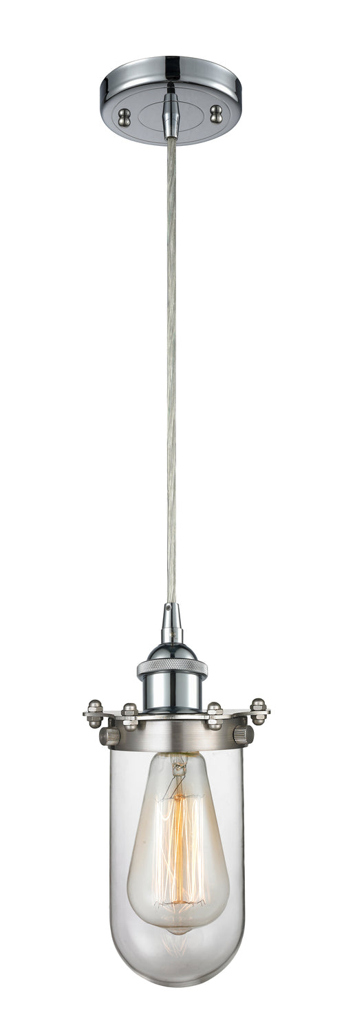 Austere Mini Pendant Black Antique Brass