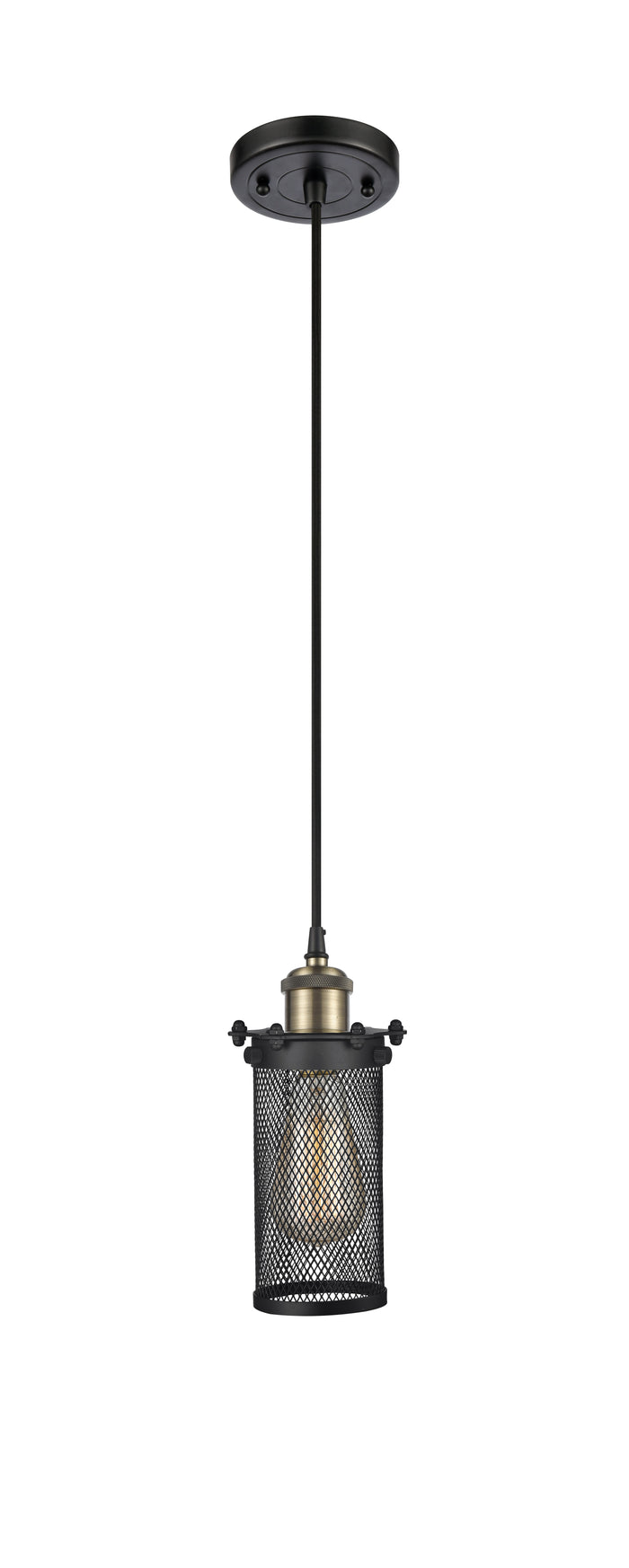 Austere Mini Pendant Black Antique Finish