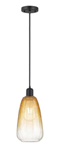 Austere Mini Pendant Matte Black Brass