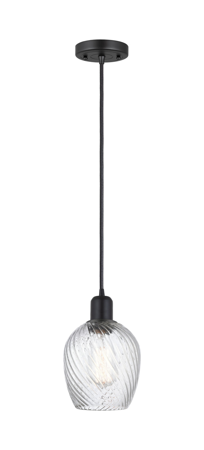 Austere Mini Pendant Matte Black Brass