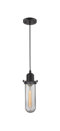 Austere Mini Pendant Matte Black Brass