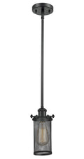Austere Mini Pendant Matte Black Brass