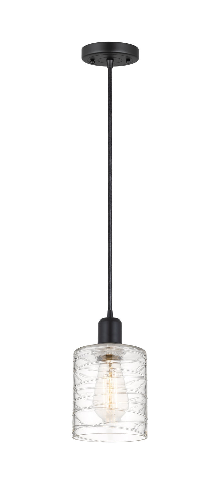 Austere Mini Pendant Matte Black Brass
