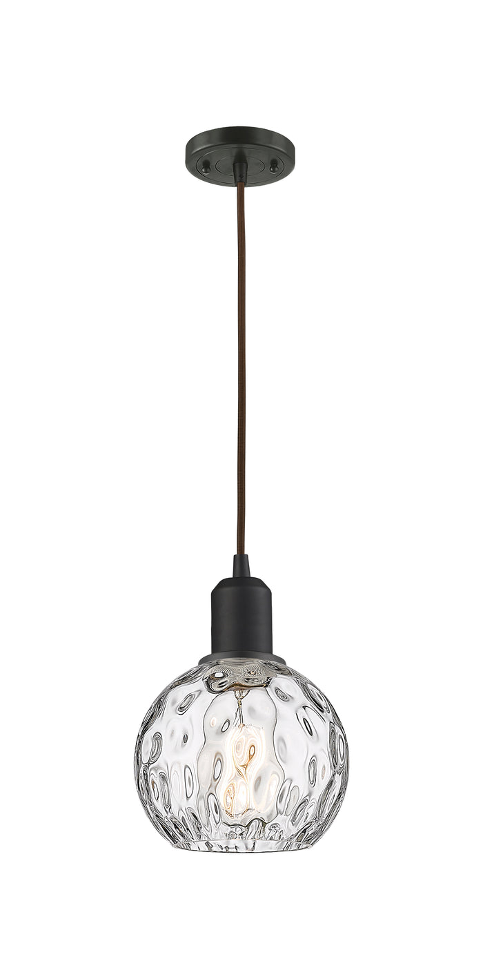Austere Mini Pendant Matte Black Brass