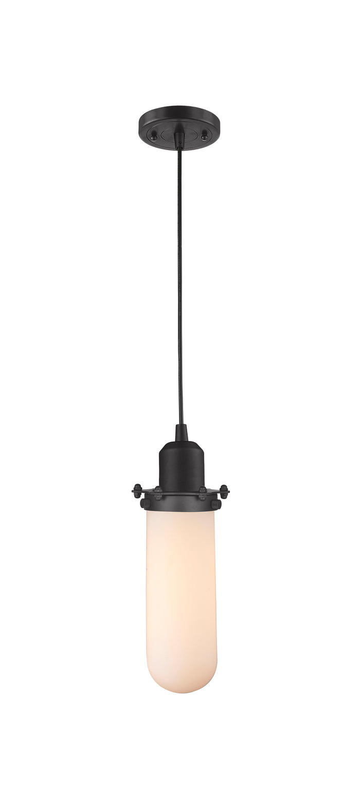 Austere Mini Pendant Matte Black Brass