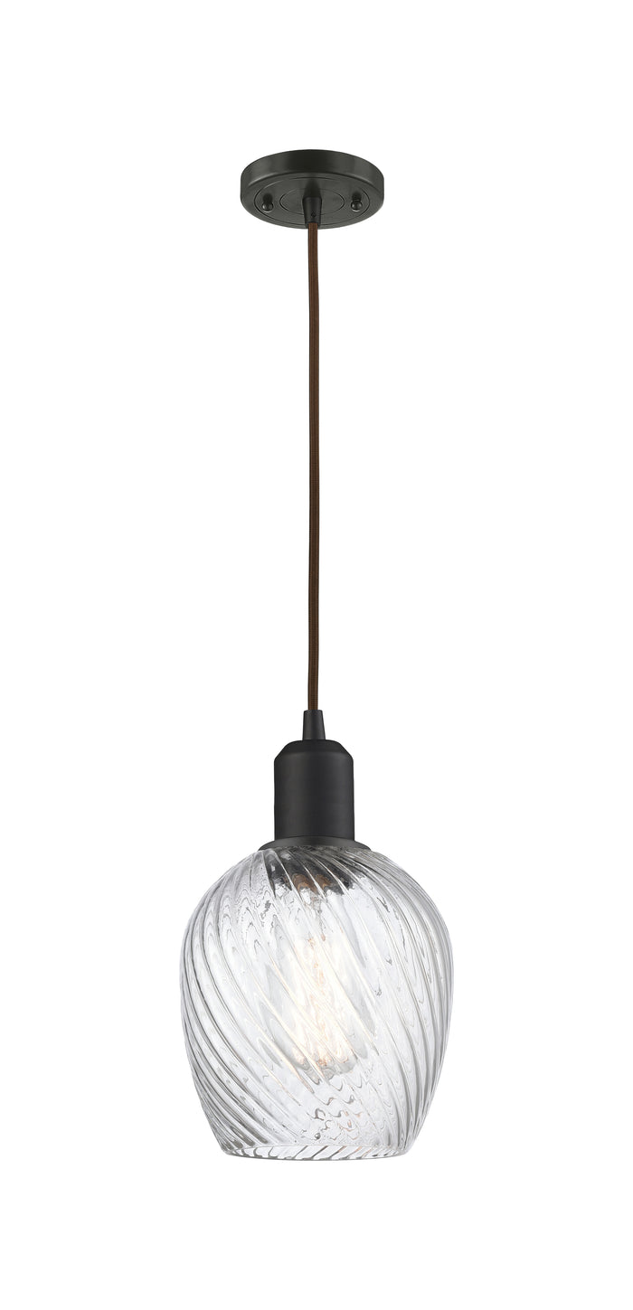 Austere Mini Pendant Matte Black Brass