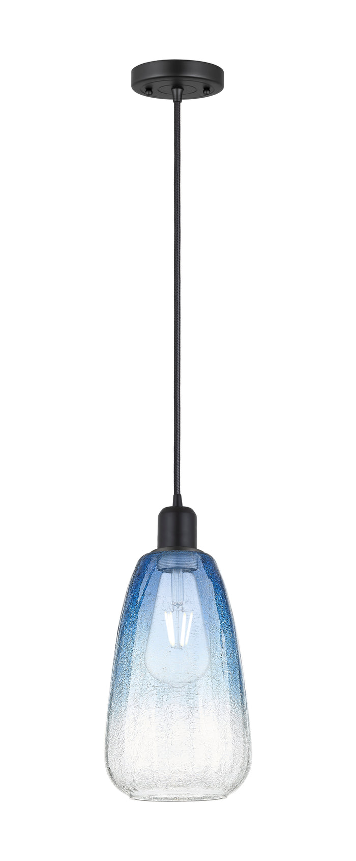 Austere Mini Pendant Matte Black Brass