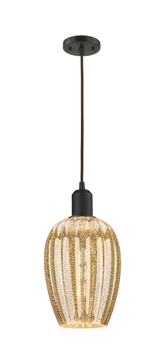 Austere Mini Pendant Matte Black Brass
