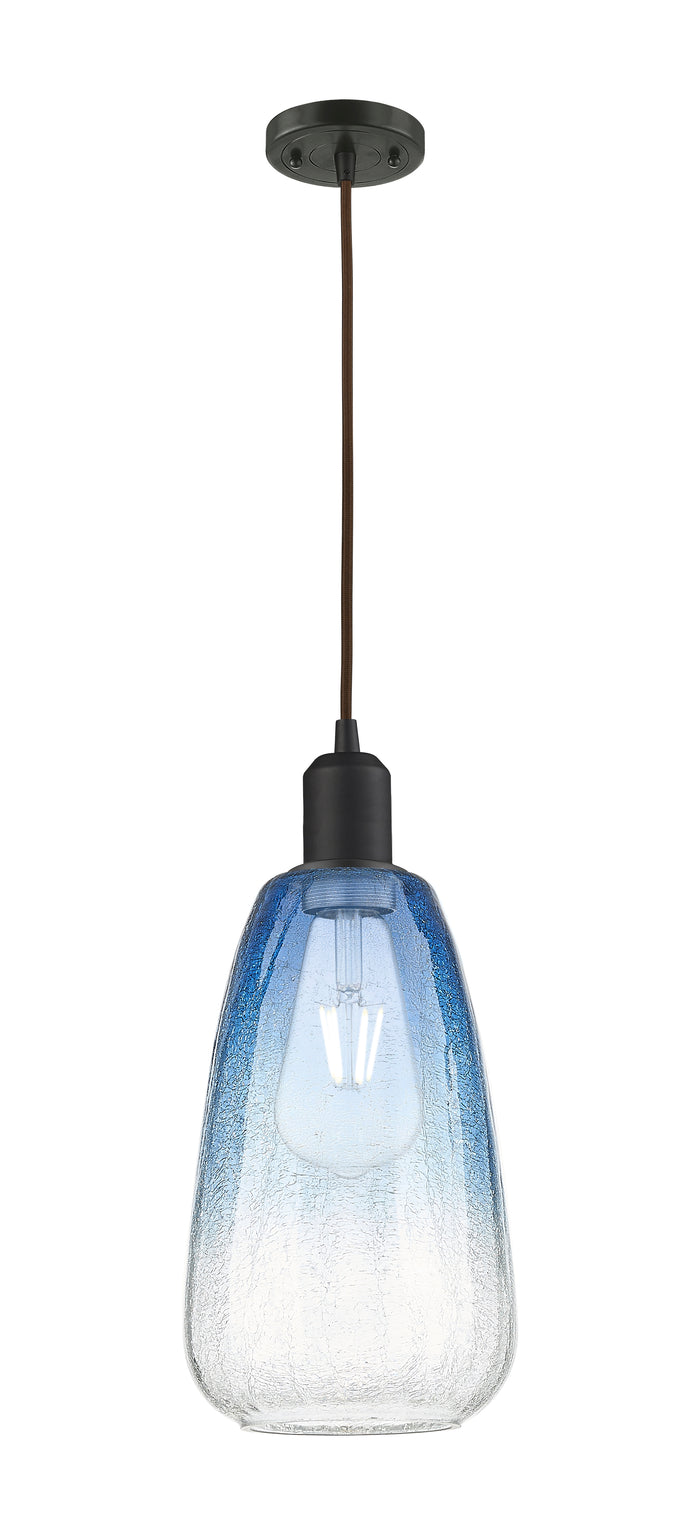 Austere Mini Pendant Matte Black Brass