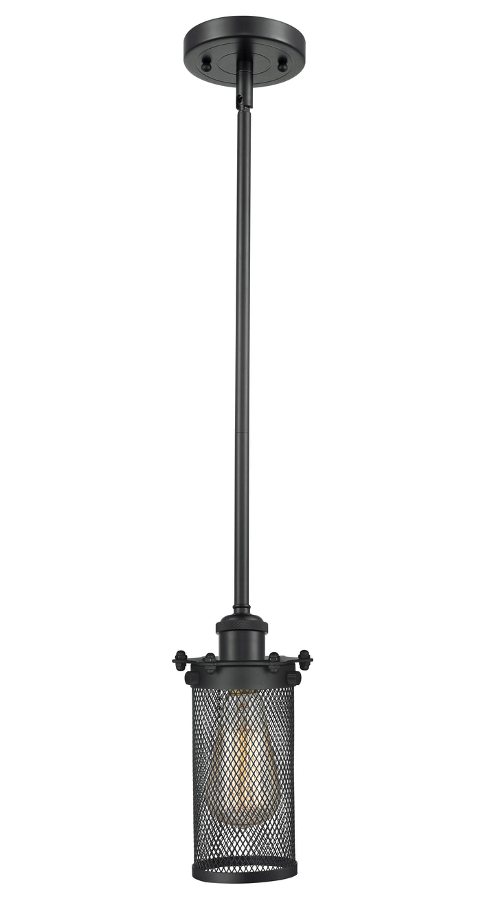 Austere Mini Pendant Matte Black Cast Brass