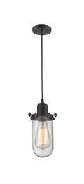 Austere Mini Pendant Matte Black Cast Brass