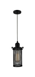 Austere Mini Pendant Matte Black Cast Brass