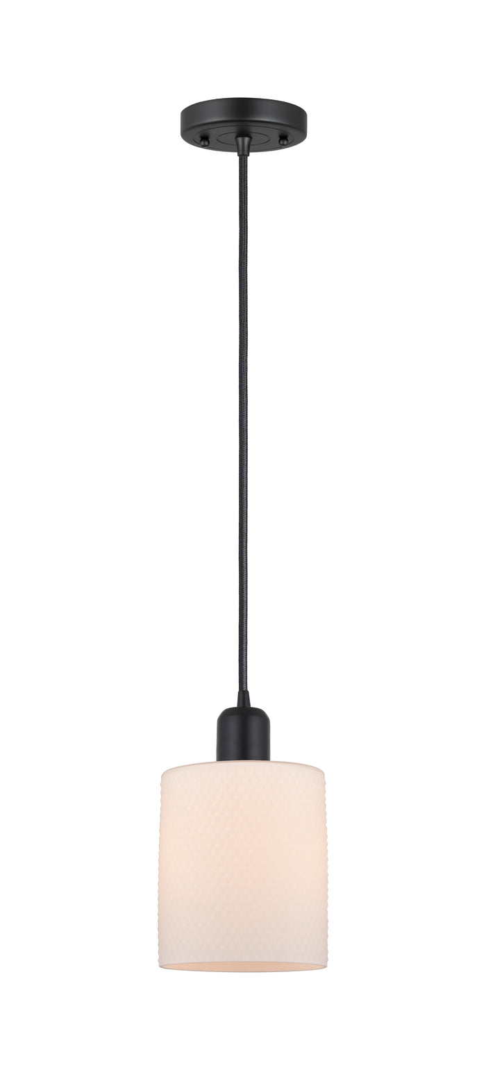 Austere Mini Pendant Matte Black Cast Brass