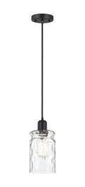 Austere Mini Pendant Matte Black Cast Brass