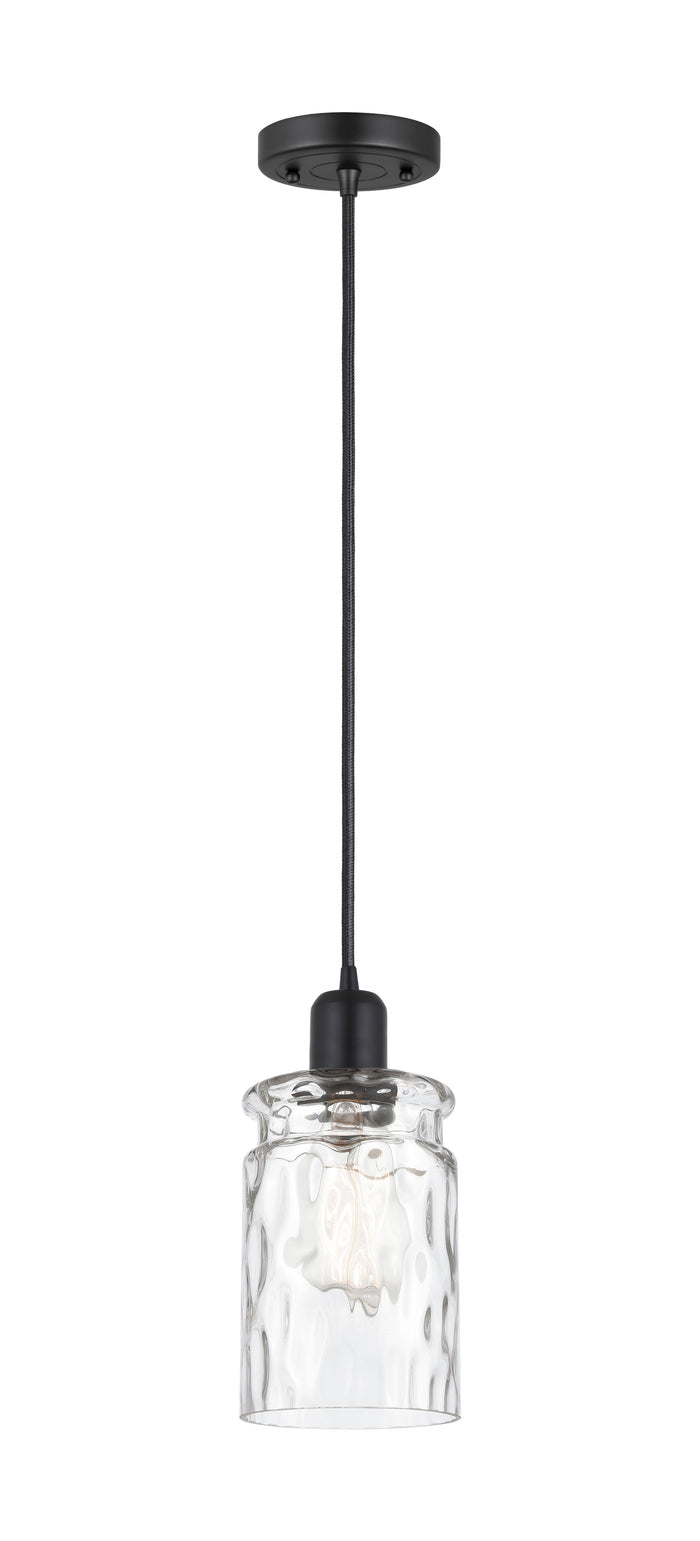 Austere Mini Pendant Matte Black Cast Brass