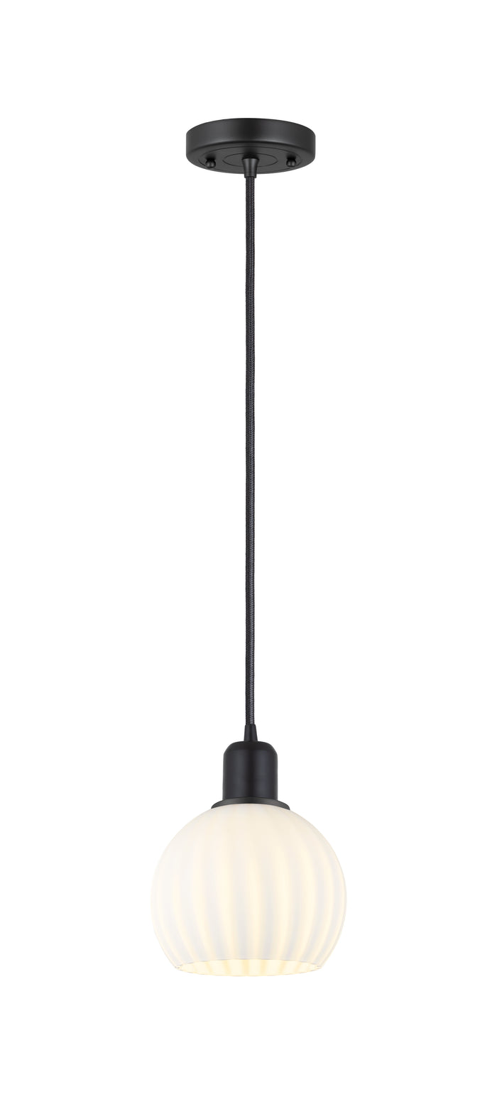 Austere Mini Pendant Matte Black Cast Brass