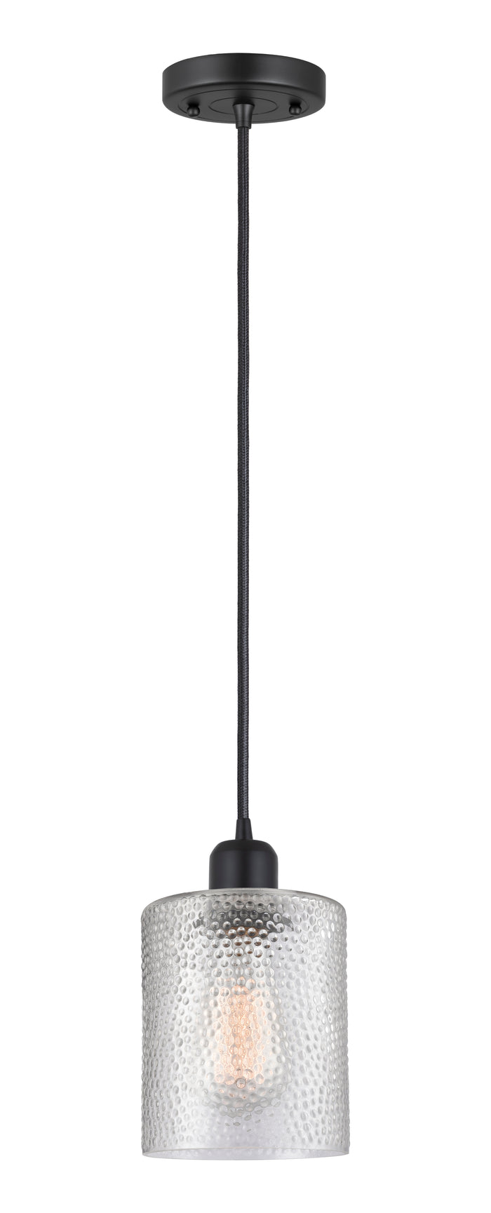 Austere Mini Pendant Matte Black Cast Brass